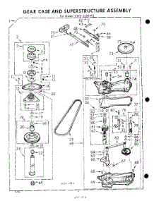 06 - Gear Case And Super Structure parts for Whirlpool Washer CWA3500W2 / from AppliancePartsPros.com