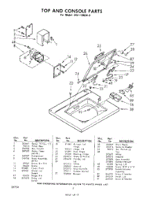 02 - Top And Console parts for Whirlpool Washer CXA1300W9 / from AppliancePartsPros.com