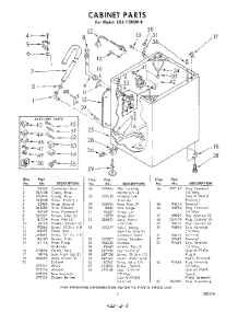 03 - Cabinet parts for Whirlpool Washer CXA1300W9 / from AppliancePartsPros.com