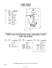 06 - Pump , Parts Not Illustrated And Optional parts for Whirlpool Washer CXA1300W9 / from AppliancePartsPros.com