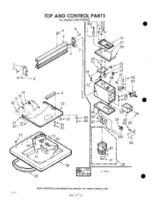 04 - Top And Control parts for Whirlpool Washer CXA1700W0 / from AppliancePartsPros.com