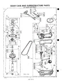 06 - Gear Case And Superstructure parts for Whirlpool Washer CXA1700W0 / from AppliancePartsPros.com