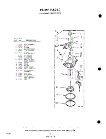 08 - Pump parts for Whirlpool Washer CXA1700W0 / from AppliancePartsPros.com