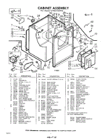 02 - Section parts for Whirlpool Dryer CWE1700W0 / from AppliancePartsPros.com