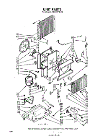02 - Section parts for Whirlpool Air Conditioner AXM09022 / from AppliancePartsPros.com