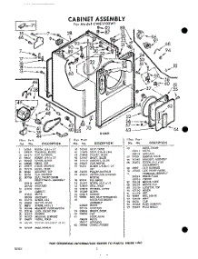 02 - Section parts for Whirlpool Dryer CWE1700W1 / from AppliancePartsPros.com