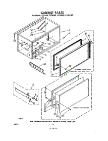 10 - Cabinet parts for Whirlpool CFCH5AS / from AppliancePartsPros.com