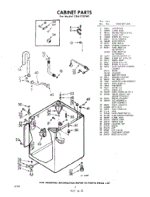 02 - Cabinet parts for Whirlpool Washer CXA1700W1 / from AppliancePartsPros.com