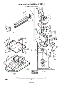 04 - Top And Control parts for Whirlpool Washer CXA1700W3 / from AppliancePartsPros.com