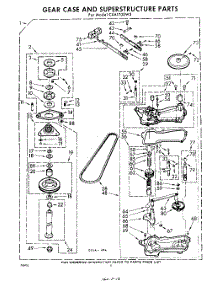 06 - Gear Case And Superstructure parts for Whirlpool Washer CXA1700W3 / from AppliancePartsPros.com