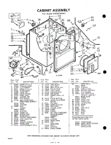 02 - Section parts for Whirlpool Dryer CWE2100W1 / from AppliancePartsPros.com