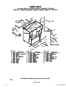 06 - Liner parts for Whirlpool CSE3W1 / from AppliancePartsPros.com