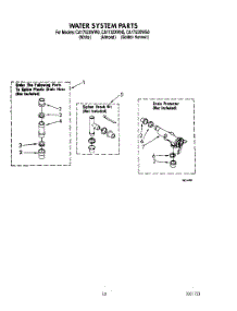 10 - Water System Parts parts for Whirlpool Washer CA1752XWG0 / from AppliancePartsPros.com