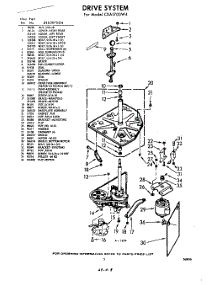 03 - Drive System parts for Whirlpool Washer CXA1700W4 / from AppliancePartsPros.com