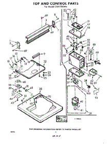 04 - Top And Control parts for Whirlpool Washer CXA1700W4 / from AppliancePartsPros.com