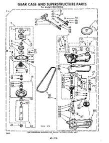 06 - Gear Case And Super Structure parts for Whirlpool Washer CXA1700W4 / from AppliancePartsPros.com