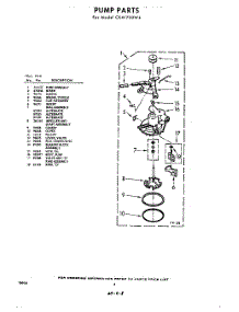 08 - Pump parts for Whirlpool Washer CXA1700W4 / from AppliancePartsPros.com