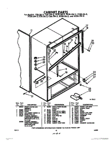 10 - Cabinet parts for Whirlpool CSE5A2 / from AppliancePartsPros.com