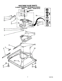 06 - Machine Base parts for Whirlpool Washer CA1752XWN0 / from AppliancePartsPros.com