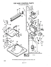 04 - Top And Control parts for Whirlpool Washer CXA1700W5 / from AppliancePartsPros.com