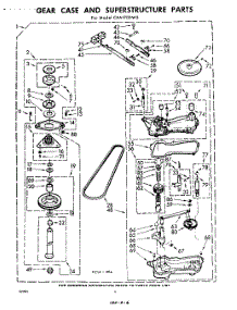 06 - Gear Case And Superstructure parts for Whirlpool Washer CXA1700W5 / from AppliancePartsPros.com