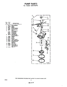 08 - Pump parts for Whirlpool Washer CXA1700W5 / from AppliancePartsPros.com
