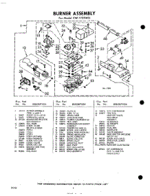 04 - 343112 Burner parts for Whirlpool Dryer CWI1701W1 / from AppliancePartsPros.com
