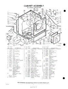 02 - Cabinet parts for Whirlpool Dryer CWI2101W0 / from AppliancePartsPros.com