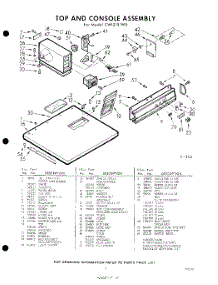 03 - Top And Console parts for Whirlpool Dryer CWI2101W0 / from AppliancePartsPros.com