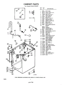 02 - Cabinet parts for Whirlpool Washer CXA1750W0 / from AppliancePartsPros.com