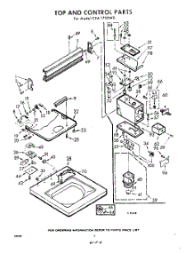 04 - Top And Control parts for Whirlpool Washer CXA1750W0 / from AppliancePartsPros.com