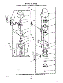08 - Pump parts for Whirlpool CFCH7AE1 / from AppliancePartsPros.com