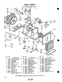 02 - Section parts for Whirlpool Air Conditioner AXMC7020 / from AppliancePartsPros.com