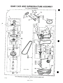 06 - Gear Case And Super Structure parts for Whirlpool Washer CXA2000W0 / from AppliancePartsPros.com