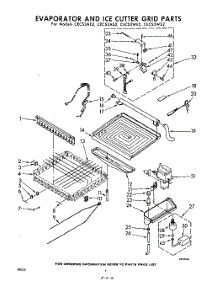 06 - Evaporator And Ice Cutter parts for Whirlpool CECS3WE2 / from AppliancePartsPros.com