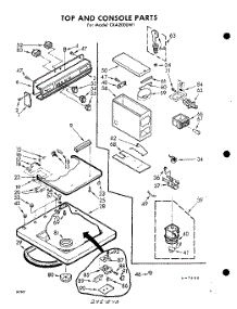04 - Top And Console parts for Whirlpool Washer CXA2000W1 / from AppliancePartsPros.com