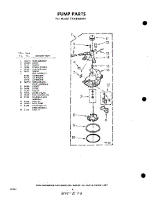 08 - Pump parts for Whirlpool Washer CXA2000W1 / from AppliancePartsPros.com
