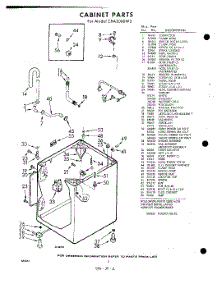 02 - Cabinet parts for Whirlpool Washer CXA2000W3 / from AppliancePartsPros.com