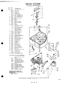 03 - Drive parts for Whirlpool Washer CXA2000W3 / from AppliancePartsPros.com