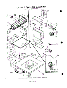 04 - Top And Console parts for Whirlpool Washer CXA2000W3 / from AppliancePartsPros.com