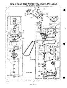 06 - Gear Case And Super Structure parts for Whirlpool Washer CXA2000W3 / from AppliancePartsPros.com