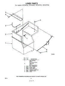 10 - Liner parts for Whirlpool CECS3WS2 / from AppliancePartsPros.com