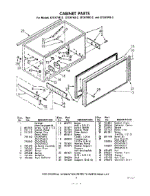 09 - Cabinet parts for Whirlpool CFCH7AS3 / from AppliancePartsPros.com