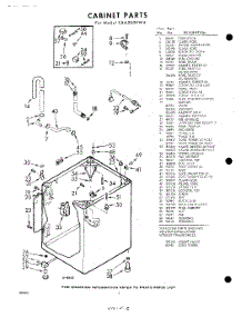 02 - Cabinet parts for Whirlpool Washer CXA2000W4 / from AppliancePartsPros.com