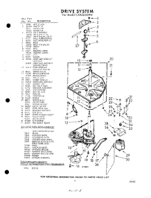 03 - Drive parts for Whirlpool Washer CXA2000W4 / from AppliancePartsPros.com