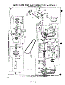 06 - Gear Case And Superstructure parts for Whirlpool Washer CXA2000W4 / from AppliancePartsPros.com