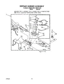 05 - 3397643 Burner Assembly parts for Whirlpool Dryer CSP2761AN0 / from AppliancePartsPros.com
