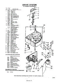 03 - Drive parts for Whirlpool Washer CXA2000W5 / from AppliancePartsPros.com