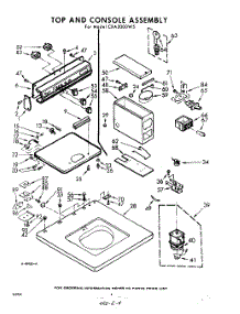 04 - Top And Console parts for Whirlpool Washer CXA2000W5 / from AppliancePartsPros.com