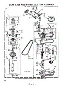 06 - Gear Case And Superstructure parts for Whirlpool Washer CXA2000W5 / from AppliancePartsPros.com